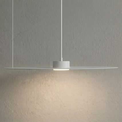 Lustre suspenso com cabo PIATTO 1xGX53/15W/230V diâmetro 55 cm branco
