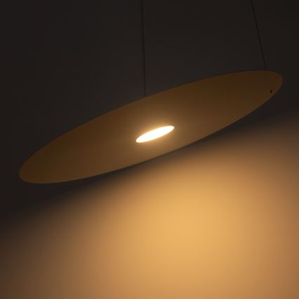 Lustre suspenso com cabo PIATTO 1xGX53/15W/230V diâmetro 55 cm branco