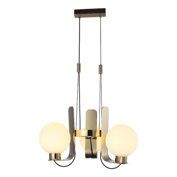 Lustre suspenso com cabo REGGIO 3xE27/40W/230V dourado