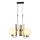 Lustre suspenso com cabo REGGIO 3xE27/40W/230V dourado