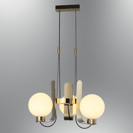 Lustre suspenso com cabo REGGIO 3xE27/40W/230V dourado