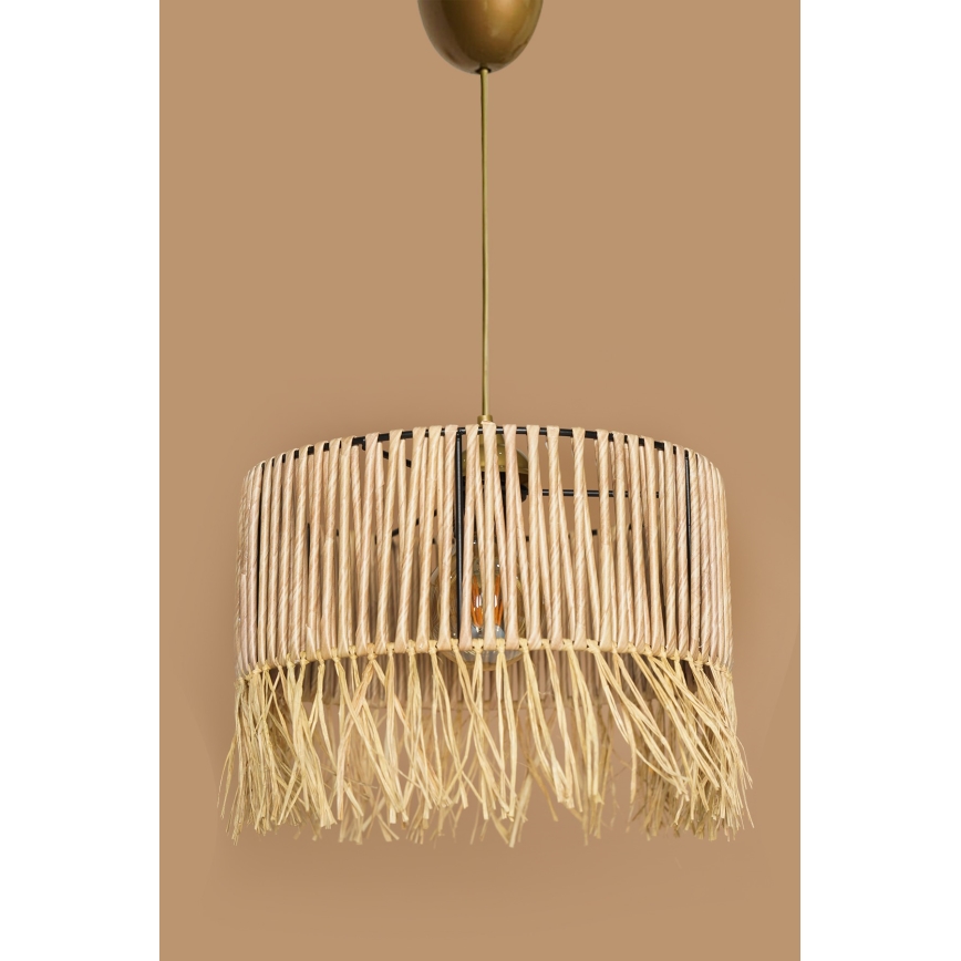 Lustre suspenso com cabo RIMINI 1xE27/40W/230V bege