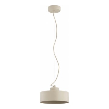 Lustre suspenso com cabo SELIA 1xE27/15W/230V bege