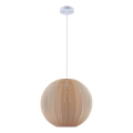 Lustre suspenso com cabo SENSAI 1xE27/20W/230V, Ø 40 cm, bege