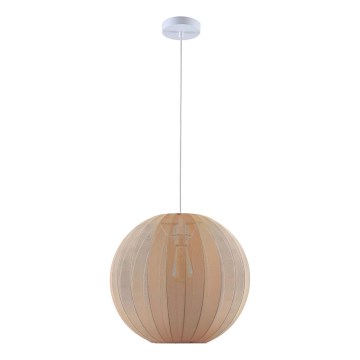 Lustre suspenso com cabo SENSAI 1xE27/20W/230V, Ø 40 cm, bege