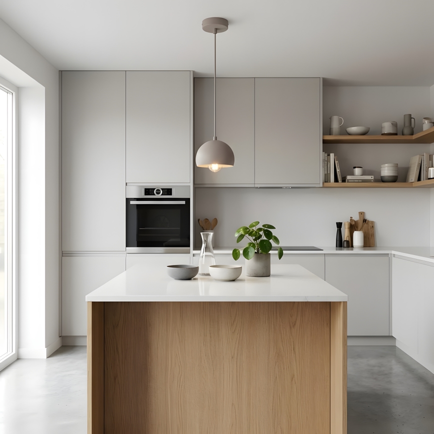 Lustre suspenso com cabo SOOL, 1xE27/15W/230V, Ø 15 cm, creme