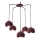 Lustre suspenso com cabo SOOL 5xE27/15W/230V bordô