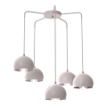 Lustre suspenso com cabo SOOL 5xE27/15W/230V creme