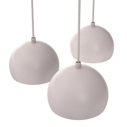 Lustre suspenso com cabo SOOL 5xE27/15W/230V creme