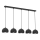 Lustre suspenso com cabo SOOL 5xE27/15W/230V preto