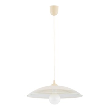 Lustre suspenso com cabo SOTI 1x E27/15W/230V, cor creme