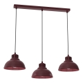 Lustre suspenso com cabo SVEN 3xE27/15W/230V borgonha