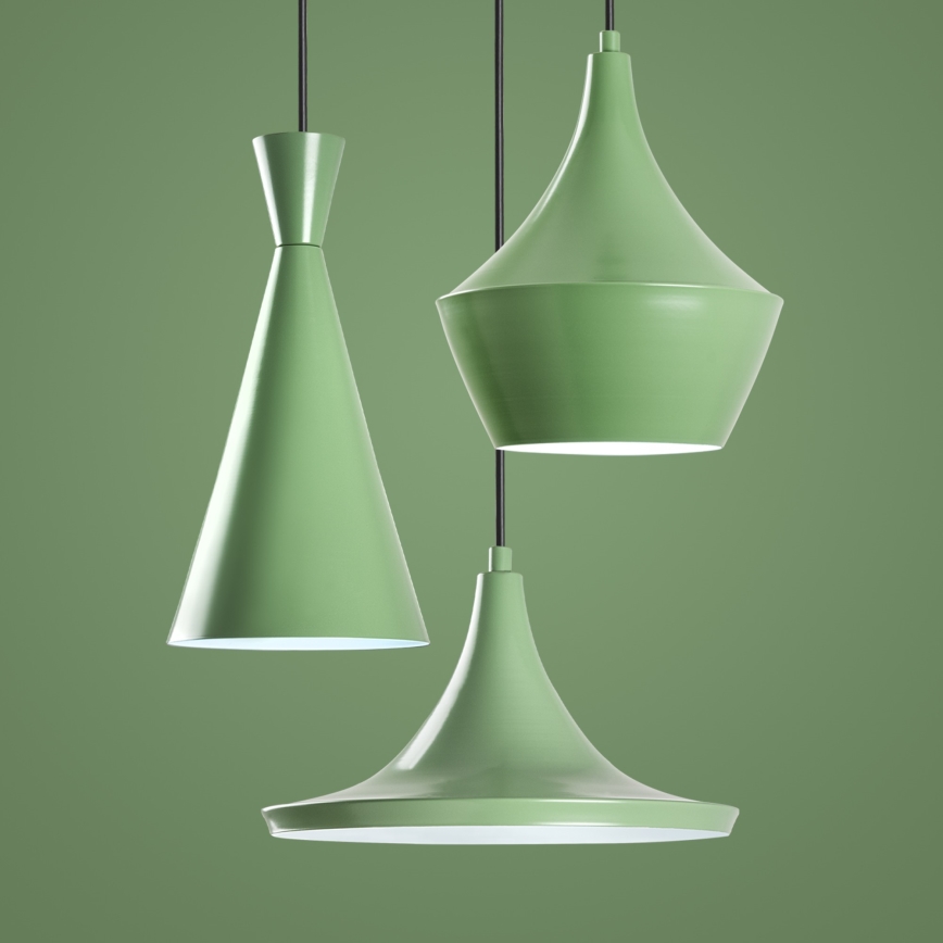 Lustre suspenso com cabo TOM 3xE27/40W/230V verde
