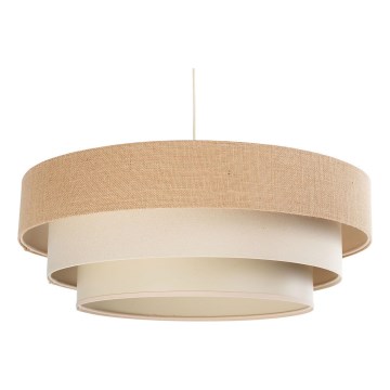 Lustre suspenso com cabo TRINITI 1xE27/60W/230V Ø 40 cm bege/creme