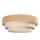 Lustre suspenso com cabo TRINITI 1xE27/60W/230V Ø 40 cm bege/creme