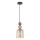 Lustre suspenso com cabo TROPEA 1xE27/15W/230V preto/vermelho fumê/bege