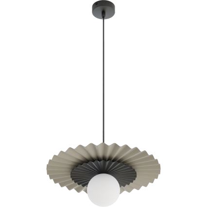 Lustre suspenso com cabo UMBRA 1xG9/8W/230V preto/bege