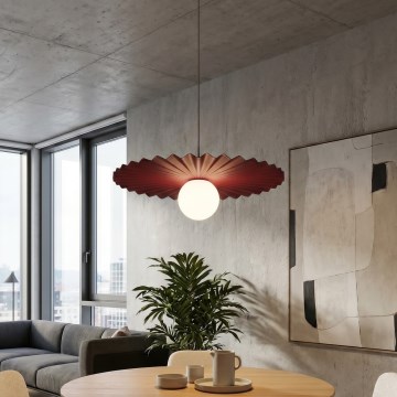 Lustre suspenso com cabo UMBRA 1xG9/8W/230V vermelho