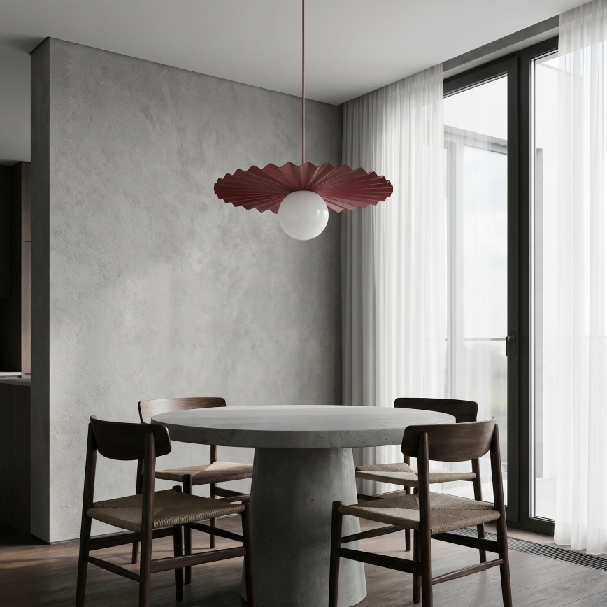 Lustre suspenso com cabo UMBRA 1xG9/8W/230V vermelho