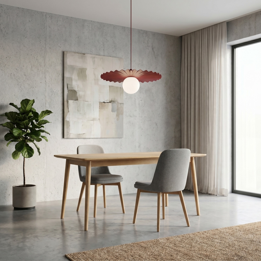 Lustre suspenso com cabo UMBRA 1xG9/8W/230V vermelho