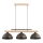 Lustre suspenso com cabo VERTA 3xE27/15W/230V castanho/bege