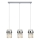 Lustre suspenso com cabo VETRO 3xE14/10W/230V cromo brilhante