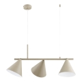 Lustre suspenso com cabo ZELTA 3xE27/15W/230V bege