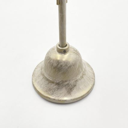 Lustre suspenso com corrente ANTON 3xE14/60W/230V branco patinado
