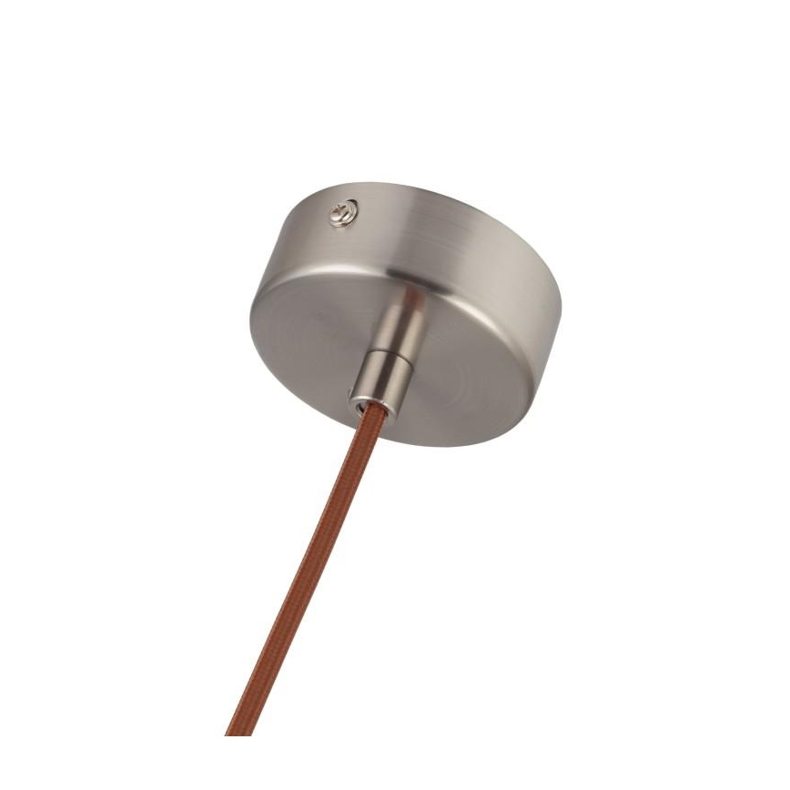 Lustre suspenso em cabo 1xGU10/10W/230V Ø 11 cm, madeira maciça (freixo)