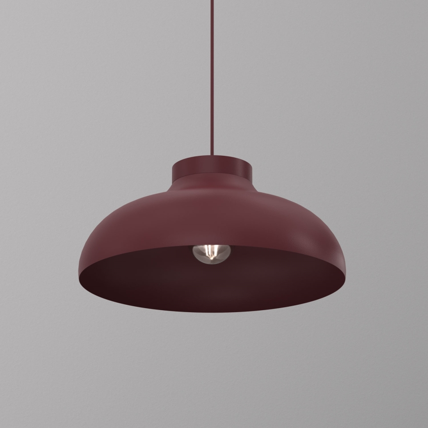 Lustre suspenso em cabo BASCA 1xE27/15W/230V bordô