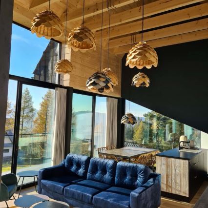 Lustre suspenso em cabo BURGO 1xE27/60W/230V Ø 50 cm