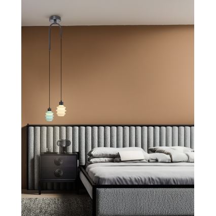 Lustre suspenso em cabo CACTUS LED/6W/230V 3000K verde/branco