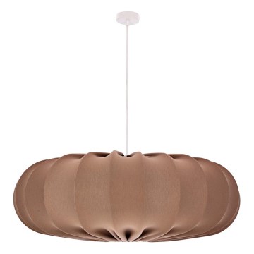 Lustre suspenso em cabo CAFEE 1xE27/40W/230V Ø 66 cm marrom