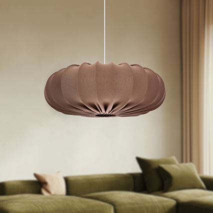 Lustre suspenso em cabo CAFEE 1xE27/40W/230V Ø 66 cm marrom