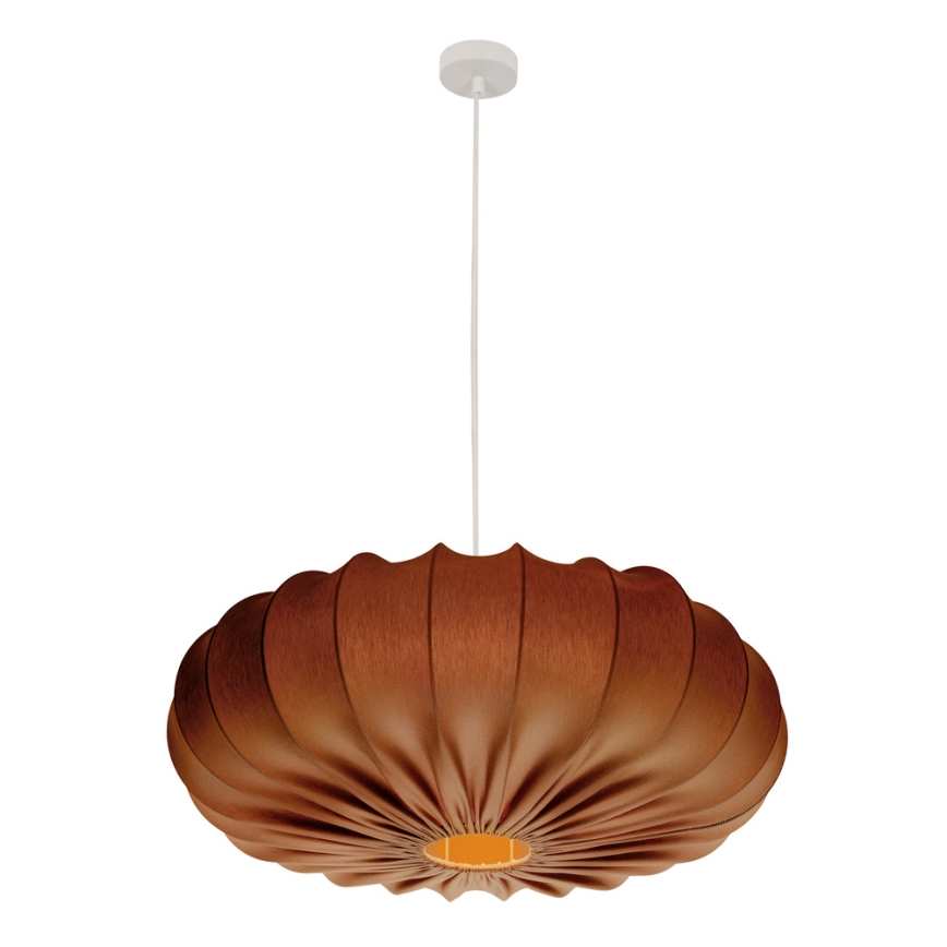 Lustre suspenso em cabo CAFEE 1xE27/40W/230V Ø 66 cm marrom