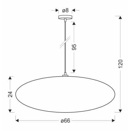 Lustre suspenso em cabo CAFEE 1xE27/40W/230V Ø 66 cm marrom