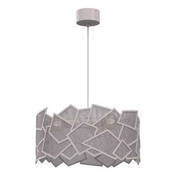 Lustre suspenso em cabo CAMO 3xE27/15W/230V bege