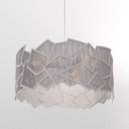 Lustre suspenso em cabo CAMO 3xE27/15W/230V bege