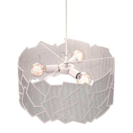 Lustre suspenso em cabo CAMO 3xE27/15W/230V bege