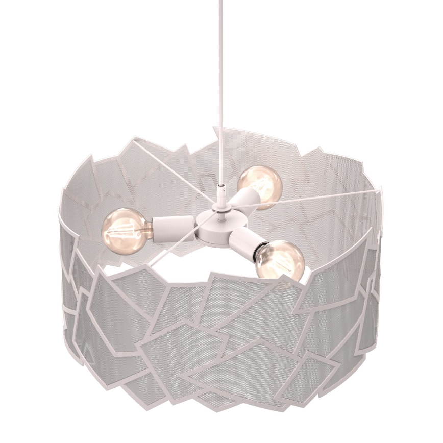 Lustre suspenso em cabo CAMO 3xE27/15W/230V bege