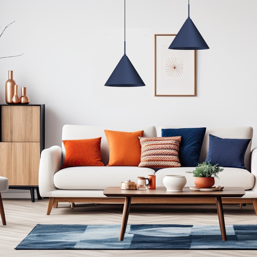 Lustre suspenso em cabo CAPITAL 1x GX53/15W/230V Ø 32 cm azul