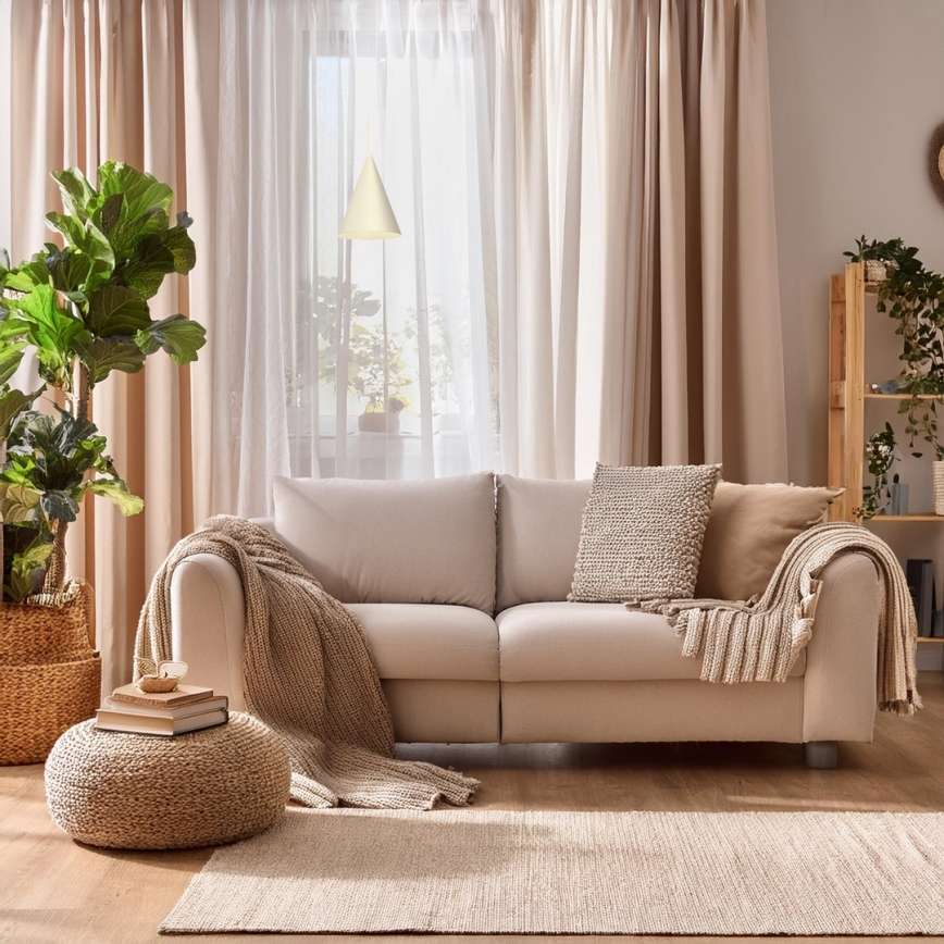 Lustre suspenso em cabo CAPITAL 1xGX53/15W/230V diâmetro 17 cm creme