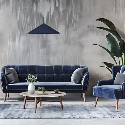 Lustre suspenso em cabo CAPITAL 1xGX53/15W/230V, diâmetro 60 cm, azul