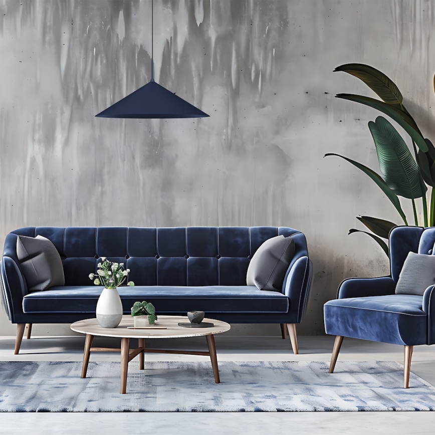 Lustre suspenso em cabo CAPITAL 1xGX53/15W/230V, diâmetro 60 cm, azul