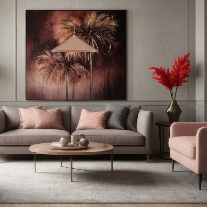 Lustre suspenso em cabo CAPITAL 1xGX53/15W/230V, diâmetro 60 cm, ouro rosé