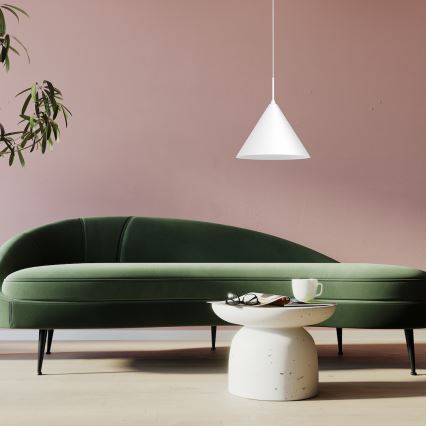 Lustre suspenso em cabo CAPITAL 1xGX53/15W/230V Ø 32 cm branco