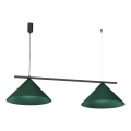 Lustre suspenso em cabo CAPITAL 2xGX53/15W/230V verde