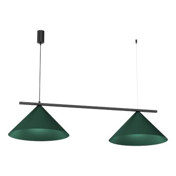 Lustre suspenso em cabo CAPITAL 2xGX53/15W/230V verde