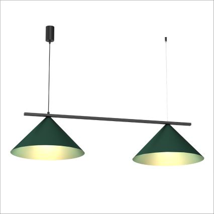 Lustre suspenso em cabo CAPITAL 2xGX53/15W/230V verde