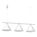 Lustre suspenso em cabo CAPITAL 3xGX53/15W/230V branco